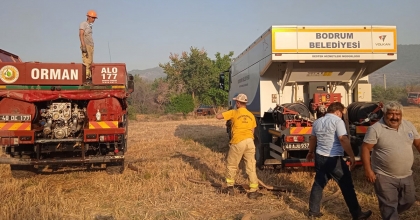 BELEDİYE EKİPLERİ YANGIN TEYAKKUZUNDA