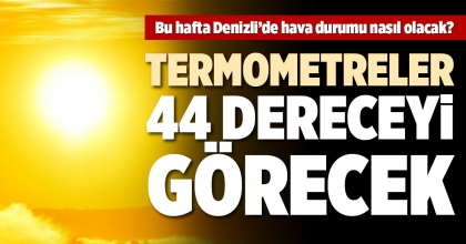 BU HAFTA DENİZLİ’DE HAVA DURUMU NASIL OLACAK? 