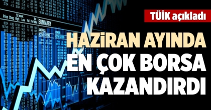 HAZİRAN AYINDA EN ÇOK BORSA KAZANDIRDI
