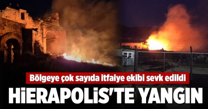 ANTİK KENTTE YANGIN