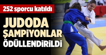 JUDODA ŞAMPİYONLAR ÖDÜLLENDİRİLDİ