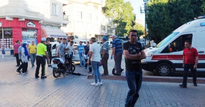 TAVŞANLI'DA TRAFİK KAZASI: 2 YARALI  