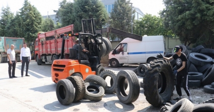  ÖMRÜNÜ TAMAMLAYAN TONLARCA LASTİK EKONOMİYE KAZANDIRILDI