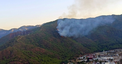 MARMARİS'TEKİ 2021 BÜYÜK YANGININ YILDÖNÜMÜNDE YİNE ORMAN YANGINI