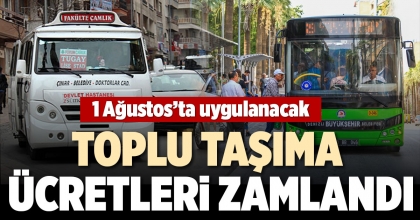 TOPLU TAŞIMA ÜCRETLERİ ZAMLANDI