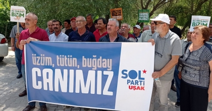 UŞAK'TA TMO'YA TEPKİ