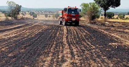 ANIZ YANGININDA 2 DEKAR ALAN ZARAR GÖRDÜ
