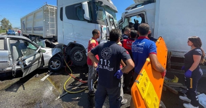 KAZADA YARALANAN KAMYON SÜRÜCÜSÜ HAYATINI KAYBETTİ  