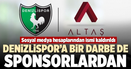 DENİZLİSPOR’A BİR DARBE DE SPONSORLARDAN