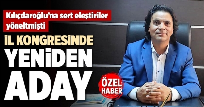 İL KONGRESİNDE YENİDEN ADAY