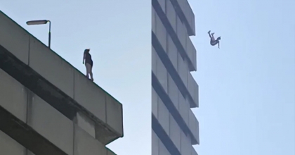 33. KATTAN ATLADI BRANDANIN ÜSTÜNE DÜŞTÜ