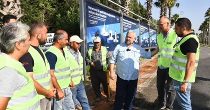 AYDIN PEHLİVAN, MENEMEN'DE 'YOL SEFERBERLİĞİ' BAŞLATTI