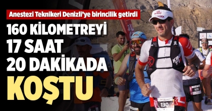 160 KİLOMETREYİ 17 SAAT 20 DAKİKADA KOŞTU