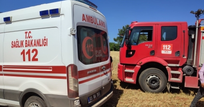 TRAKTÖRÜ KURTARMAK İSTERKEN CANINDAN OLDU