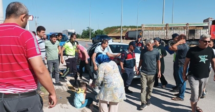 DÜĞÜNE GİDERKEN FACİAYI YAŞADILAR! 1 ÖLÜ 2 YARALI