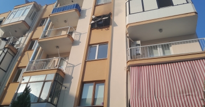 APARTMAN DAİRESİNDE YANGIN