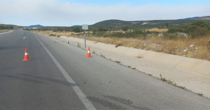 KARAYOLU YANGIN DOLAYISIYLA GEÇİCİ SÜRE KAPATILDI