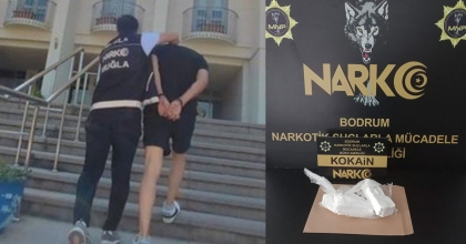 BODRUM'A UYUŞTURUCUYLA GİRMEYE ÇALIŞIRKEN YAKALANDI