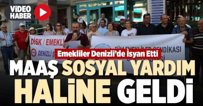 MAAŞ SOSYAL YARDIM HALİNE GELDİ