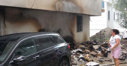 HURDALAR ALEV ALDI, 3 DAİRE VE 1 ARABA HASAR GÖRDÜ