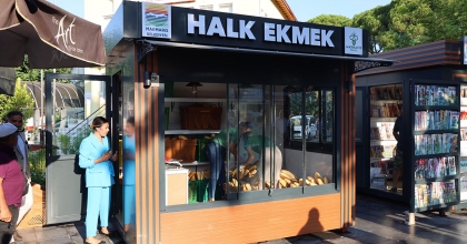 MARMARİS'TE HALK EKMEK BÜFESİ AÇILDI