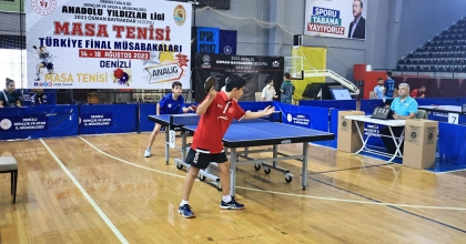 MASA TENİSİ TÜRKİYE ŞAMPİYONASI DENİZLİ’DE BAŞLADI
