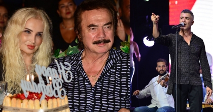 ÖZCAN DENİZ, ORHAN GENCEBAY'IN DOĞUM GÜNÜNÜ SAHNEDEN KUTLADI