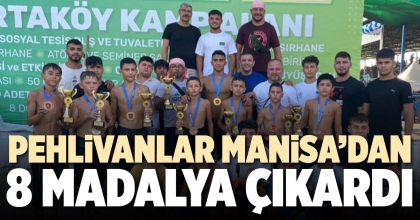 PEHLİVANLAR MANİSA’DAN 8 MADALYA ÇIKARDI