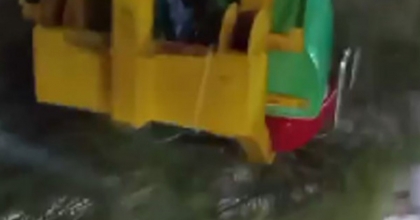 SALINCAKTAKİ KİŞİ KAZA ANINI KAMERAYA ALDI