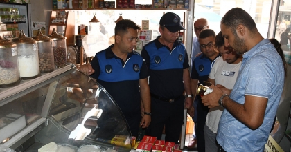 ŞARKÜTERİ VE AKTARLAR DENETLENDİ