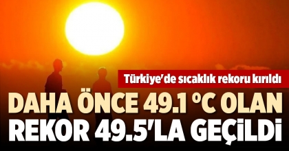 TÜRKİYE'DE SICAKLIK REKORU KIRILDI