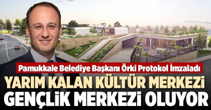 YARIM KALAN KÜLTÜR MERKEZİ GENÇLİK MERKEZİ OLUYOR