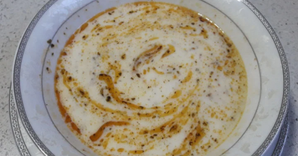 Yoğurtlu Mercimekli Erişte Çorbası