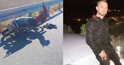 MANİSA'DA MOTOSİKLET BARİYERLERE ÇARPTI: 1 ÖLÜ, 1 YARALLI