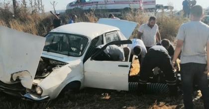 TAVŞANLI'DA TRAFİK KAZASI: 2 YARALI