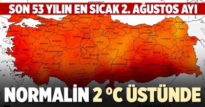 NORMALİN 2 °C ÜSTÜNDE