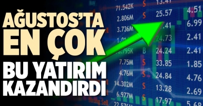 AĞUSTOS’TA EN ÇOK BU YATIRIM KAZANDIRDI