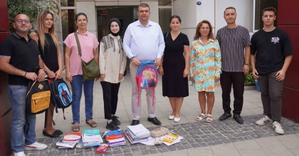 ATIKLARINI GETİRDİLER, KIRTASİYE MALZEMESİ ALDILAR