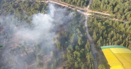 ORMAN YANGININA MÜDAHALE SÜRÜYOR