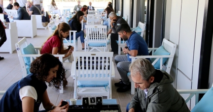 KÜTAHYA'DA TAVLA HEYECANI