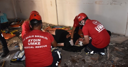 AYDIN'DA DÜZENLENEN TATBİKAT GERÇEĞİNİ ARATMADI