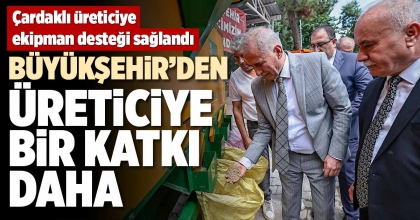 BÜYÜKŞEHİR’DEN ÜRETİCİYE BİR KATKI DAHA