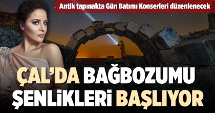 ÇAL’DA BAĞBOZUMU ŞENLİKLERİ BAŞLIYOR