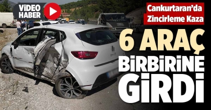CANKURTARAN’DA  ZİNCİRLEME KAZA