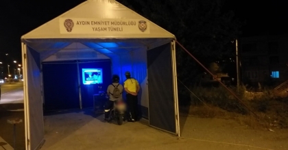 ÇİNE'DE SÜRÜCÜLER 'YAŞAM TÜNELİ' İLE BİLGİLENDİRİLDİ