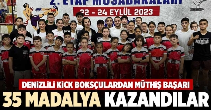 DENİZLİLİ KİCK BOKSÇULARDAN MÜTHİŞ BAŞARI