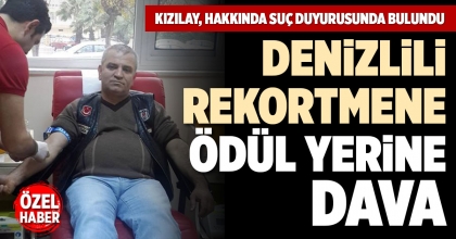 DENİZLİLİ REKORTMENE ÖDÜL YERİNE DAVA
