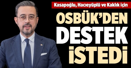 DSO BAŞKANI KASAPOĞLU, HACIEYÜPLÜ VE KAKLIK İÇİN DESTEK İSTEDİ