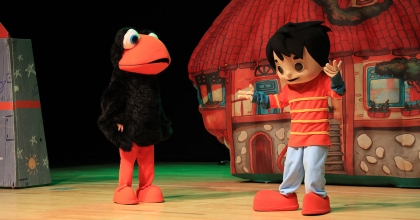 EGE İLE GAGA ÇOCUKLARLA BULUŞTU