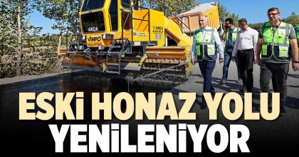 ESKİ HONAZ YOLU YENİLENİYOR